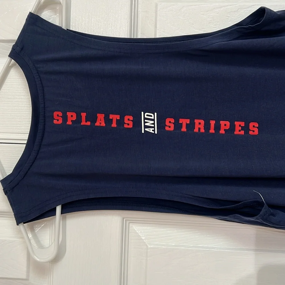 Orange Theory “ Splats & Stripes” Muscle Tank - Picture 6 of 6